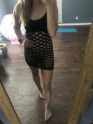 (f)ound fishnet while cleaning out my closet