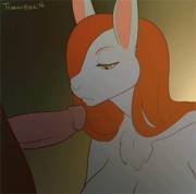Rabbit blowjob animation by Trunchbull [MF]