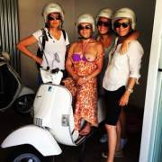 Chelsea Handler with her tit out. From her Twitter.