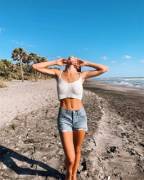 She's got a nice tight tummy.