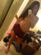 Cute skirt selfie
