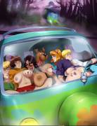 Tabrin and the scooby gang by Mugenillustrations