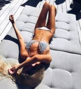 Lounging on the deck