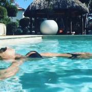 Up and out of the pool