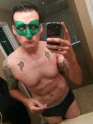 [M]y sexiest Hal Jordan pic i took. Dont judge my habit!!