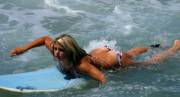 Surfing girl