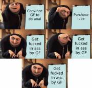 He STARTED the relationship vanilla.