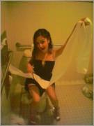 handing out the toilet paper