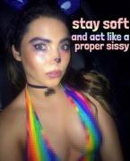 She isn't showing off for you.