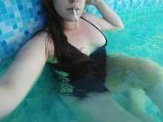 This swimsuit is truly held together by a Christmas miracle