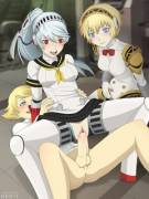 Teddie Testing Labrys' New Upgrade