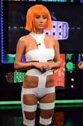 Sara Underwood in a Leeloo costume (x-post from /r/CosplayGirls)