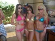 Bikini sluts (I love gold bikinis)