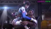 D.va riding Hanzo [Lesdias]