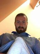 in the bathroom at work