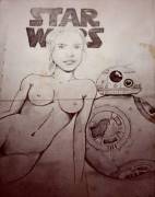 My girlfriend decided to draw Rey for me.