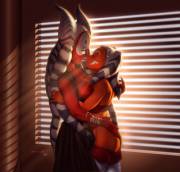 Ahsoka and Shaak Ti (X-Post r/rule34)