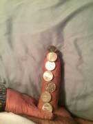 Little bit "hard" to stay stiff and measure with quarters. What do ya think?