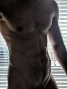 Morning light and shadows.