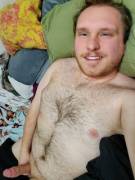 I love being able to stay in bed and jack off 