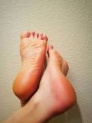 One last pic of my shower fresh, lotioned soles before bed! 