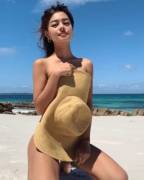 Hot Asian chick with a hanging surprise