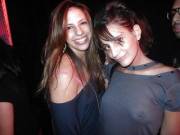 Party see thru pierced nipple