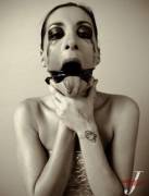 Self Choking Makeup Run (xpost from r/choking)