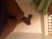 Desperate, uncontrollable spurting in my brown tights