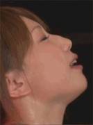 Ai Sayama laughs while sprayed [GIFs]