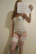 New Wife is in her wedding lingerie, waiting for a BBC - verify us please!