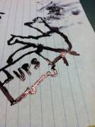 Ink painting... UPS has been getting really sketchy lately.