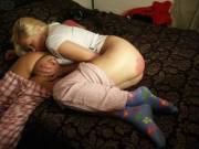 Kissing her bottom [X/F]