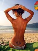 Relaxing at the beach