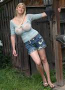 With a wink, my aunt said that my older cousin was waiting out back for me.