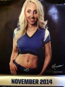 Ms. November, staring at me from the calendar