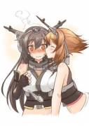 Mutsu and Nagato are such a cute couple! [Kantai Collection]