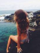 Looking out over the tide pool