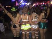 friends at the last day of EDC