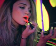 Neon lips