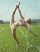 Frolicking in the field