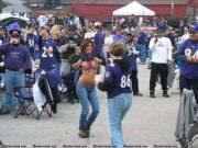 At the tailgate party