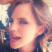 More of a lick then bite, but Emma Watson (insta)