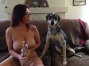 Dog is unconvinced of your musical talents.