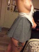 Nipple piecings & a fat ass