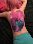 Got my back painted for fun!