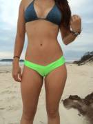 Front and back, with cameltoe