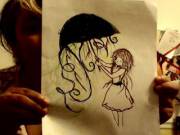 Drew this for Daddy cos he loves jellyfishies :3