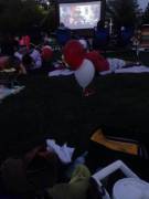 Daddy took me to the park to watch Big Hero 6!! :D