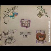 Some DDlg tattoo designs I drew for my babygirl